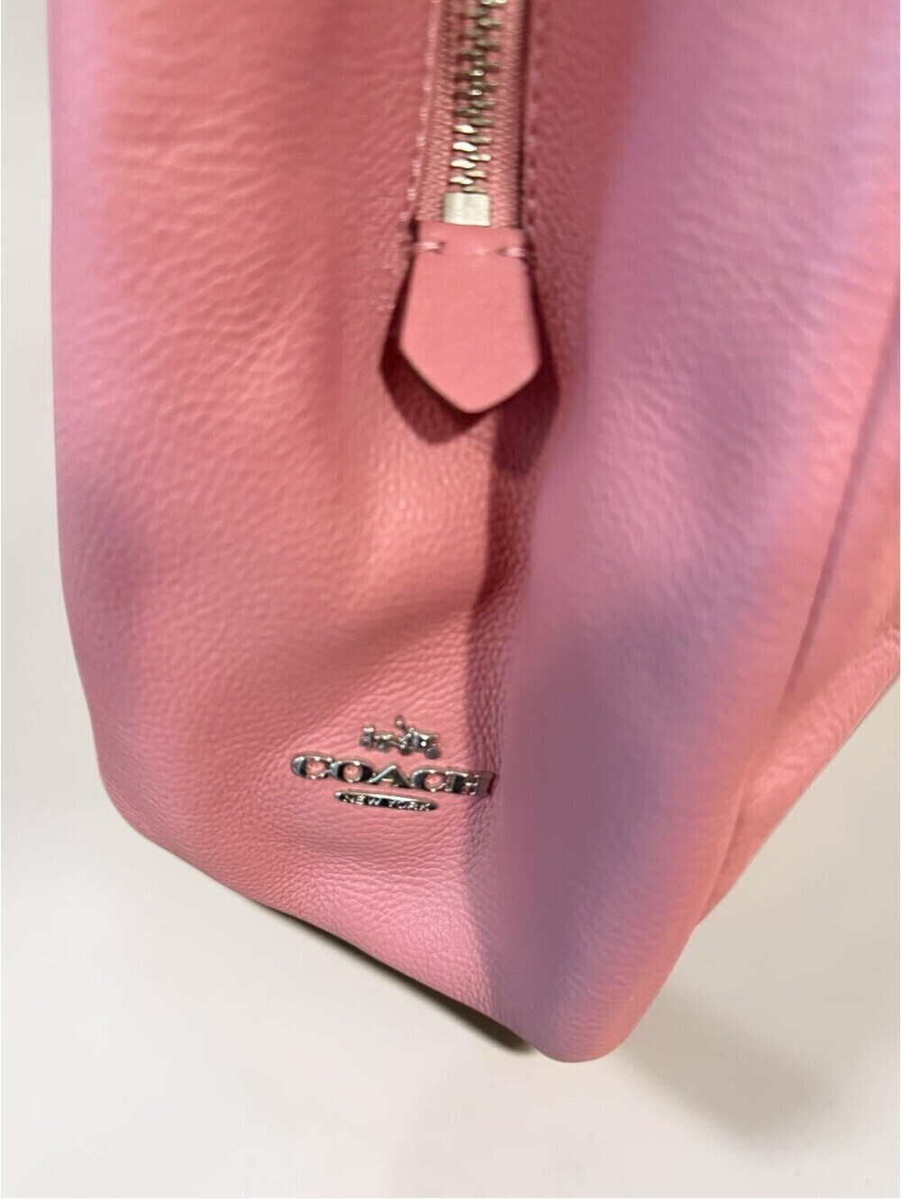 COACH Phoebe Pebbled Leather Shoulder Hand Bag Shadow Rose Pink NWT F34495 - Picture 6 of 16